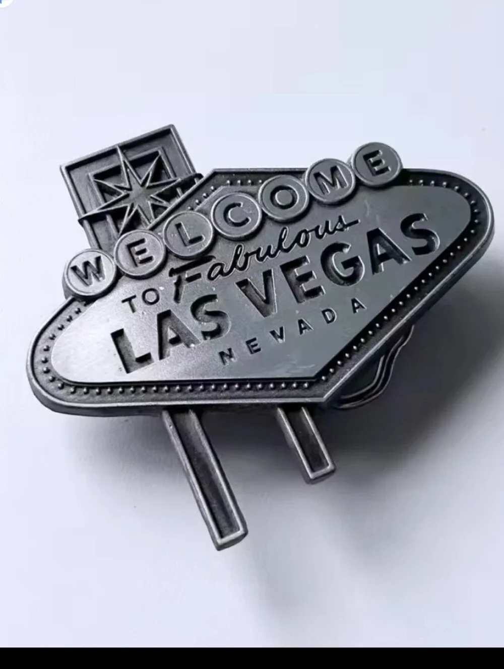 New Vintage Look Welcome to Fabulous Las Vegas In Silver Or Colorful Belt Buckle
